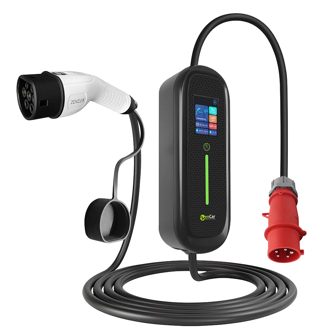 Zencar C30 - 22kw - Type 2 - Portable Charger - 5M